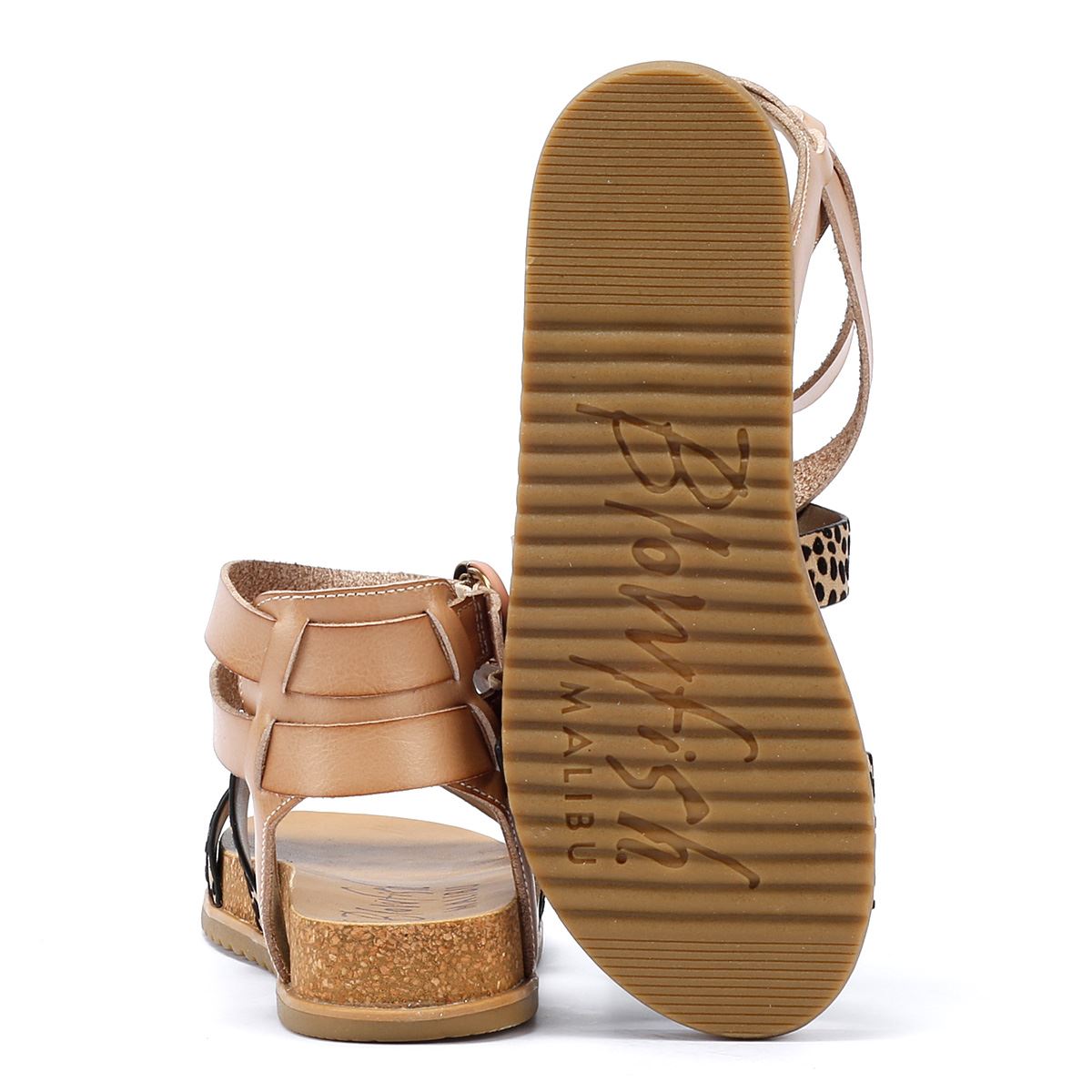 Blowfish Malibu Fandie Damen Sand-/Leoparden-Sandalen