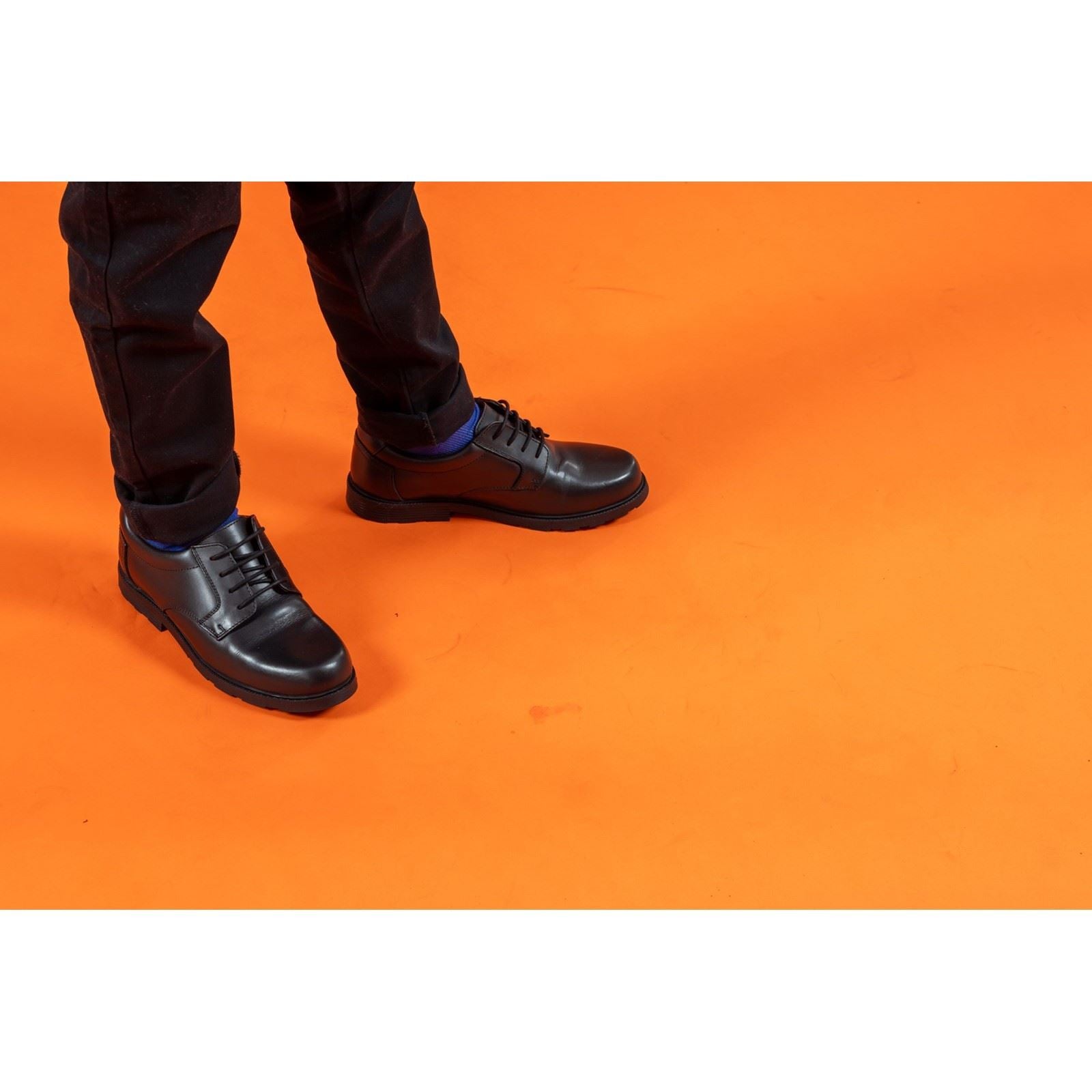 Hush Puppies Oliver SNR Lederschuhe Für Jungen In Schwarz