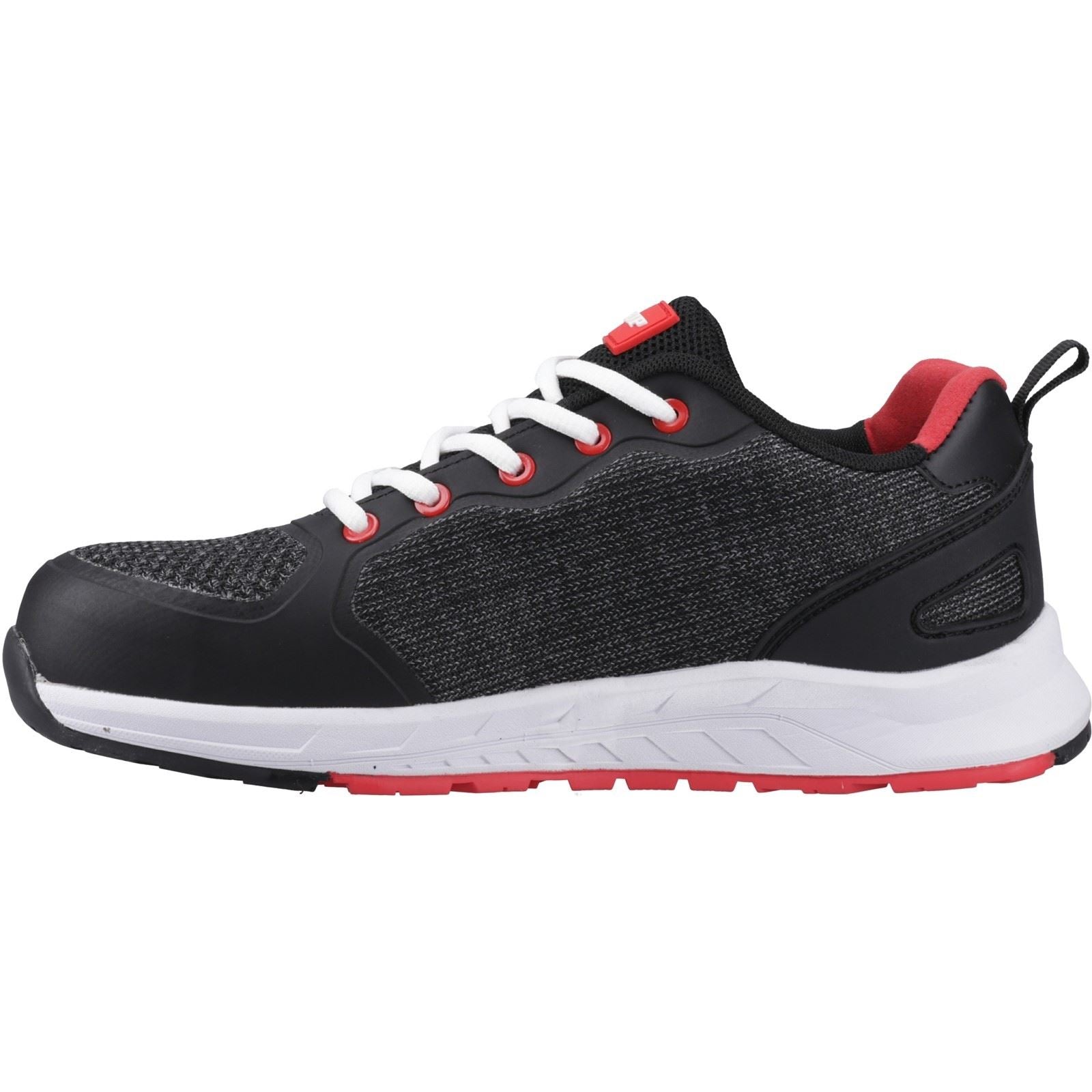 Dunlop T-Max Textile Herren Schwarz/Rot Sicherheitssneaker
