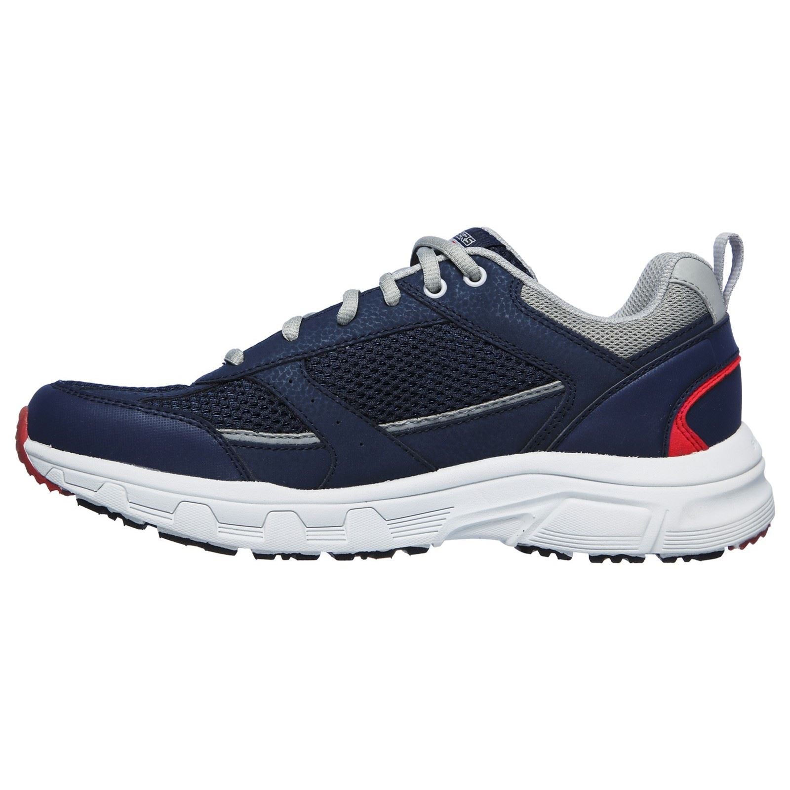 Skechers Oak Canyon Verketta Leder Herren Sneakers In Marineblau/Grau