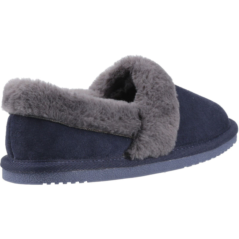 Hush Puppies Ariel Damen Hausschuhe aus Wildleder in Marineblau