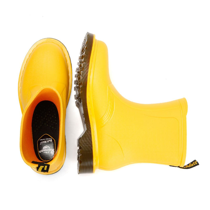 Dr. Martens 1460 Rain Pull On Damen Gelbe Gummistiefel