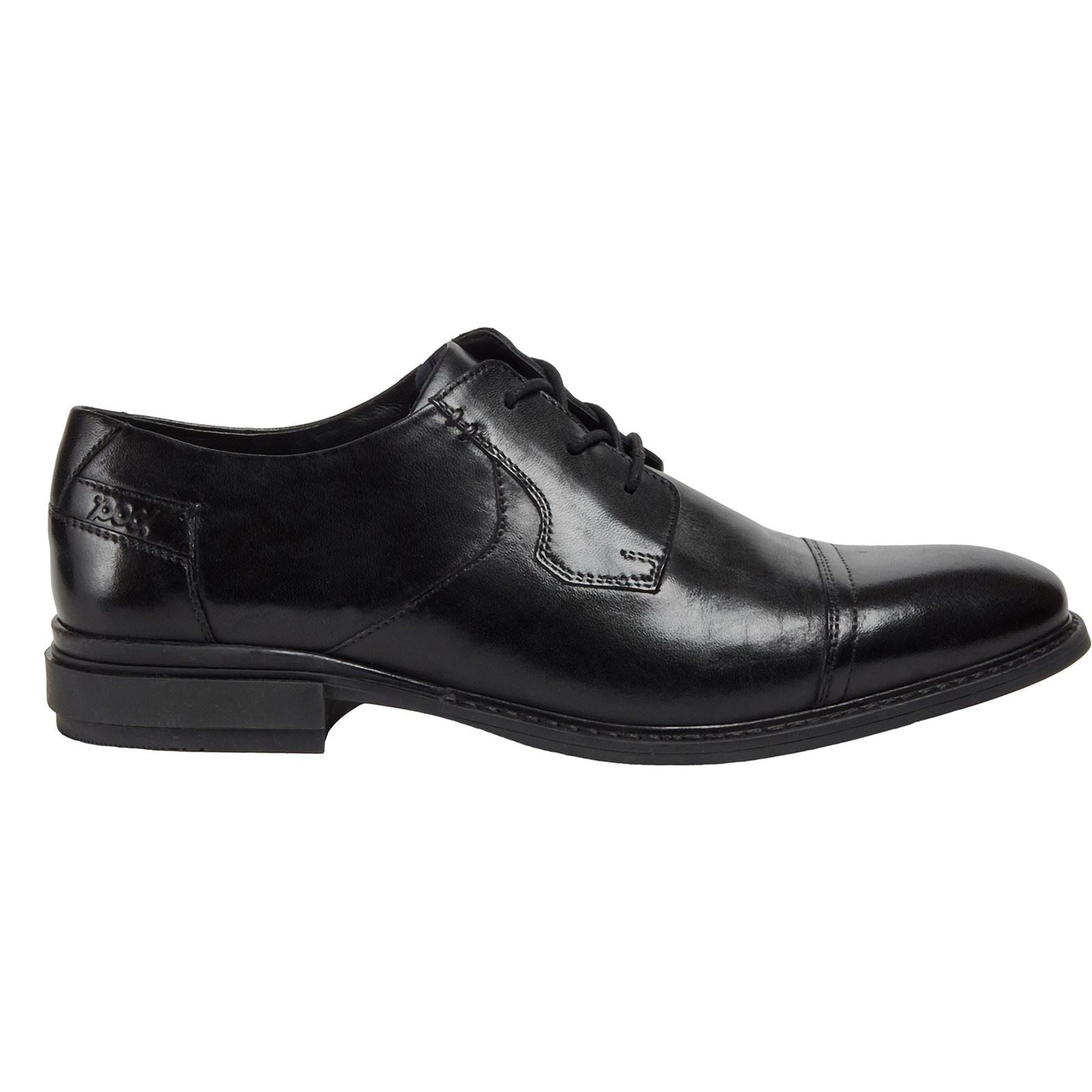 Pod Savage Faux Leder Herren Schwarze Schnürschuhe