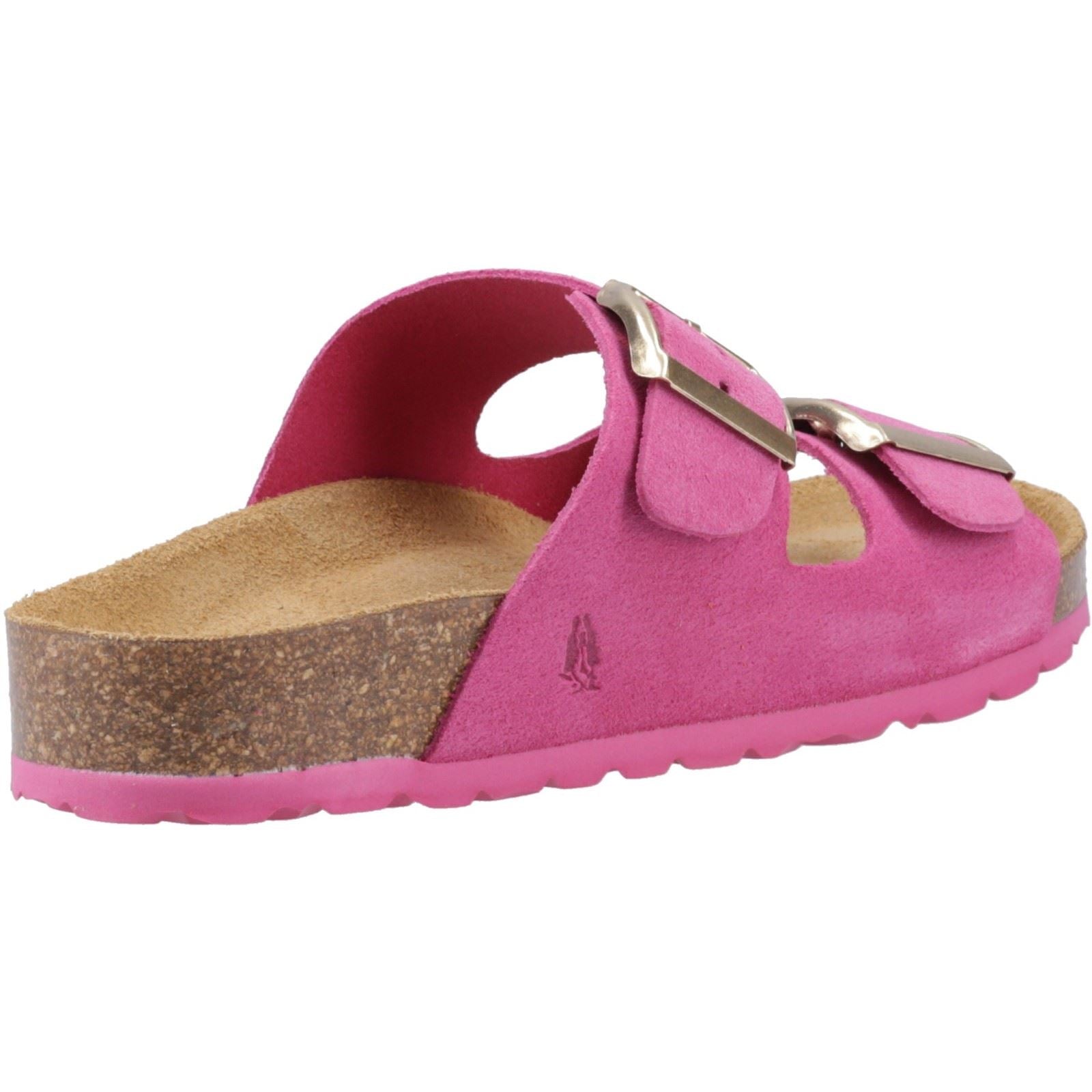 Hush Puppies Brixley Mule Wildleder Frauen Fuchsia Sandalen