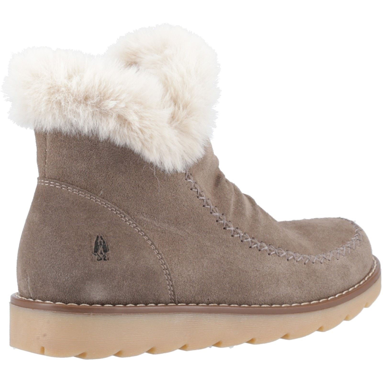 Hush Puppies Moira Wildleder Damen Stiefel In Taubengrau