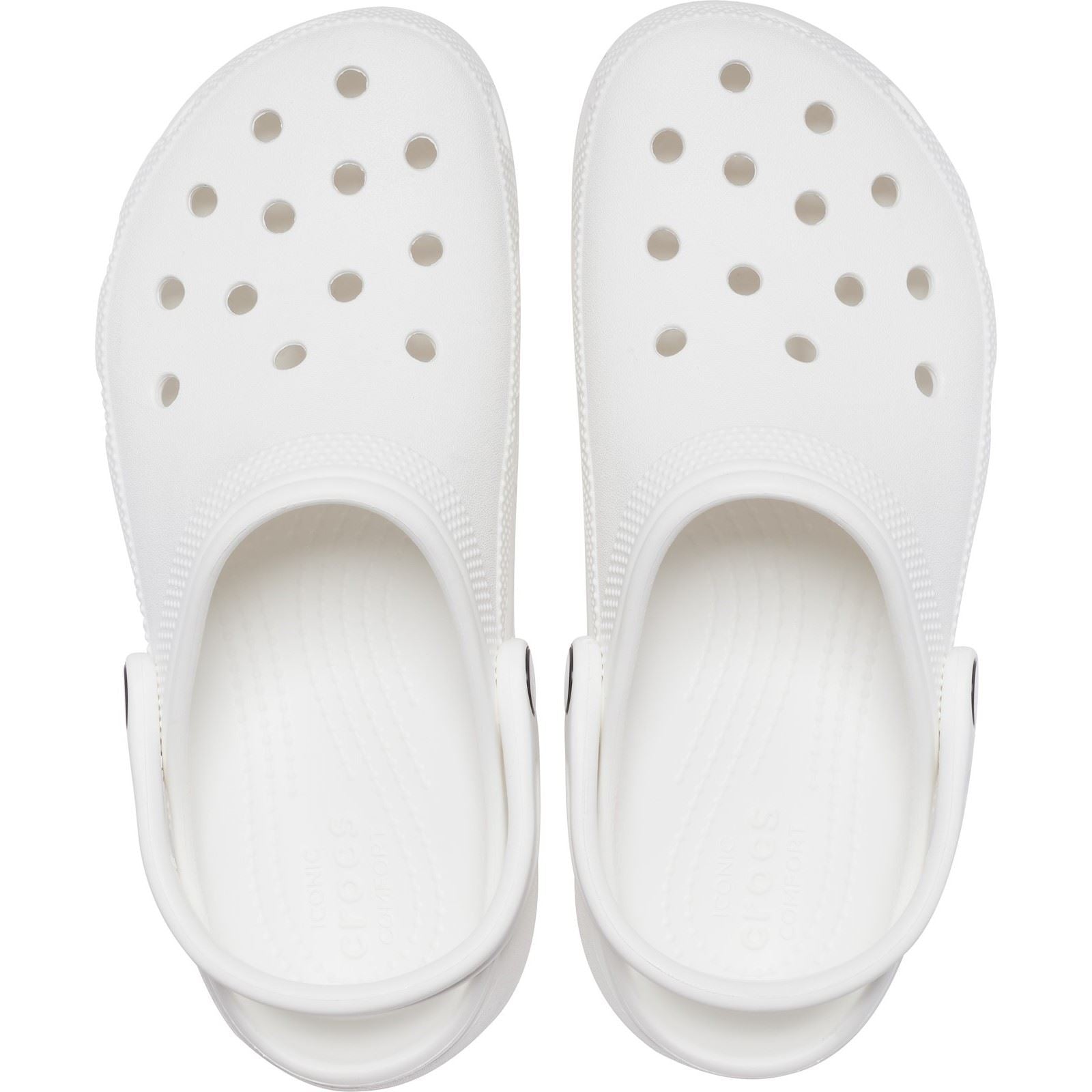 Crocs Classic Platform Damen Clogs Aus Thermoplastischem Material In Weiß
