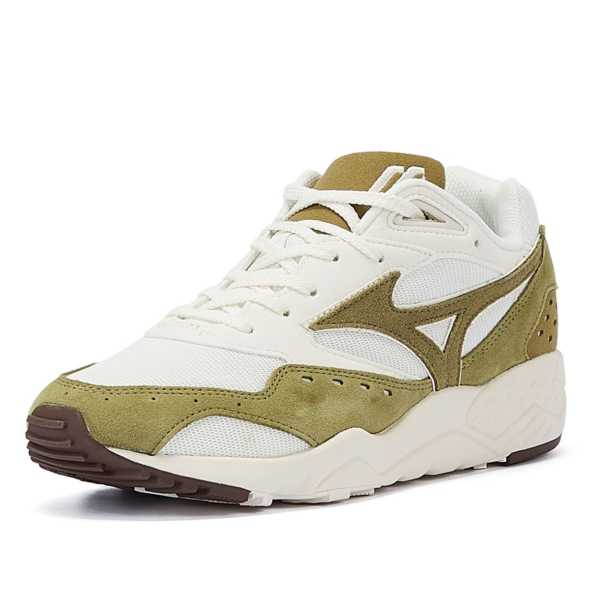 Mizuno Contender S Olive Wildleder Sneakers