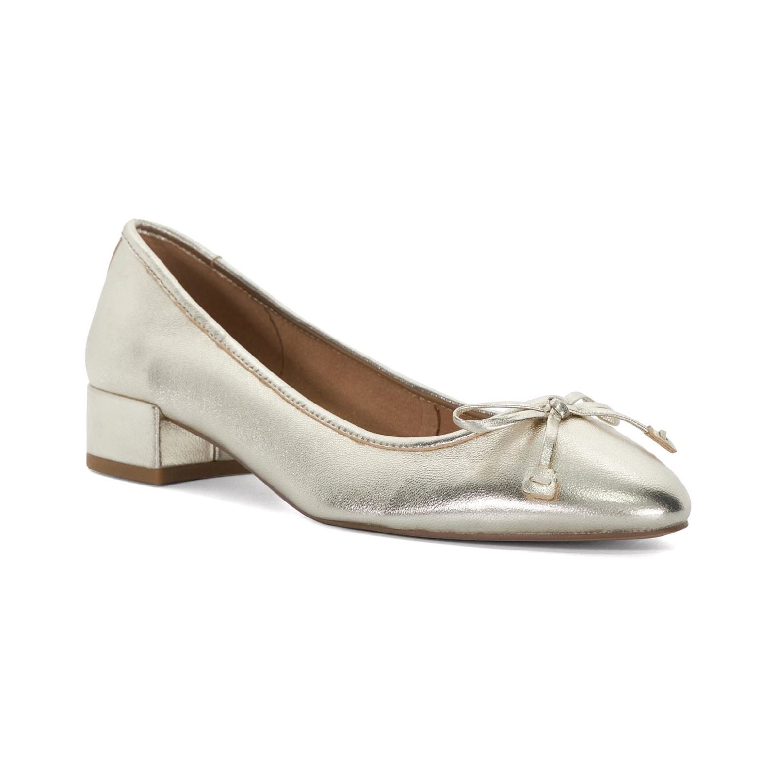 Dune Hollies Leder Damen Goldene Absätze
