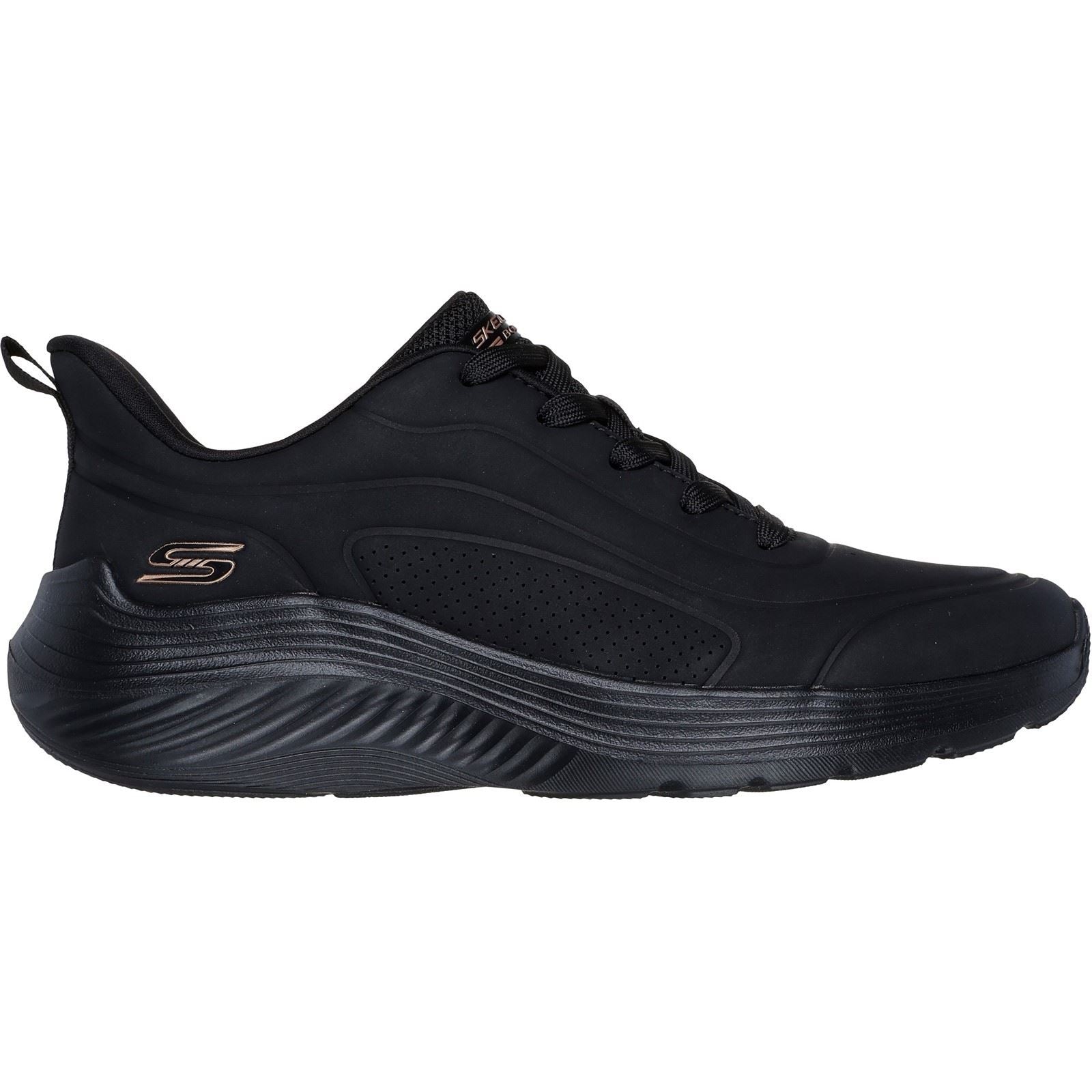 Skechers BOBS Sport Squad Waves Just Wading Synthetische Damen Sneaker In Schwarz.