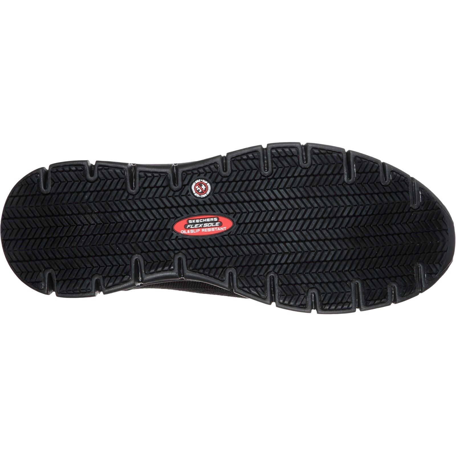 Skechers Workwear Synergy Omat Herren Schwarze Sicherheitssneaker