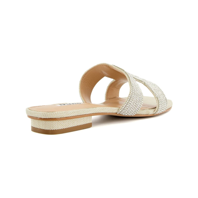 Dune Loupe Synthetische Damensandalen In Silber