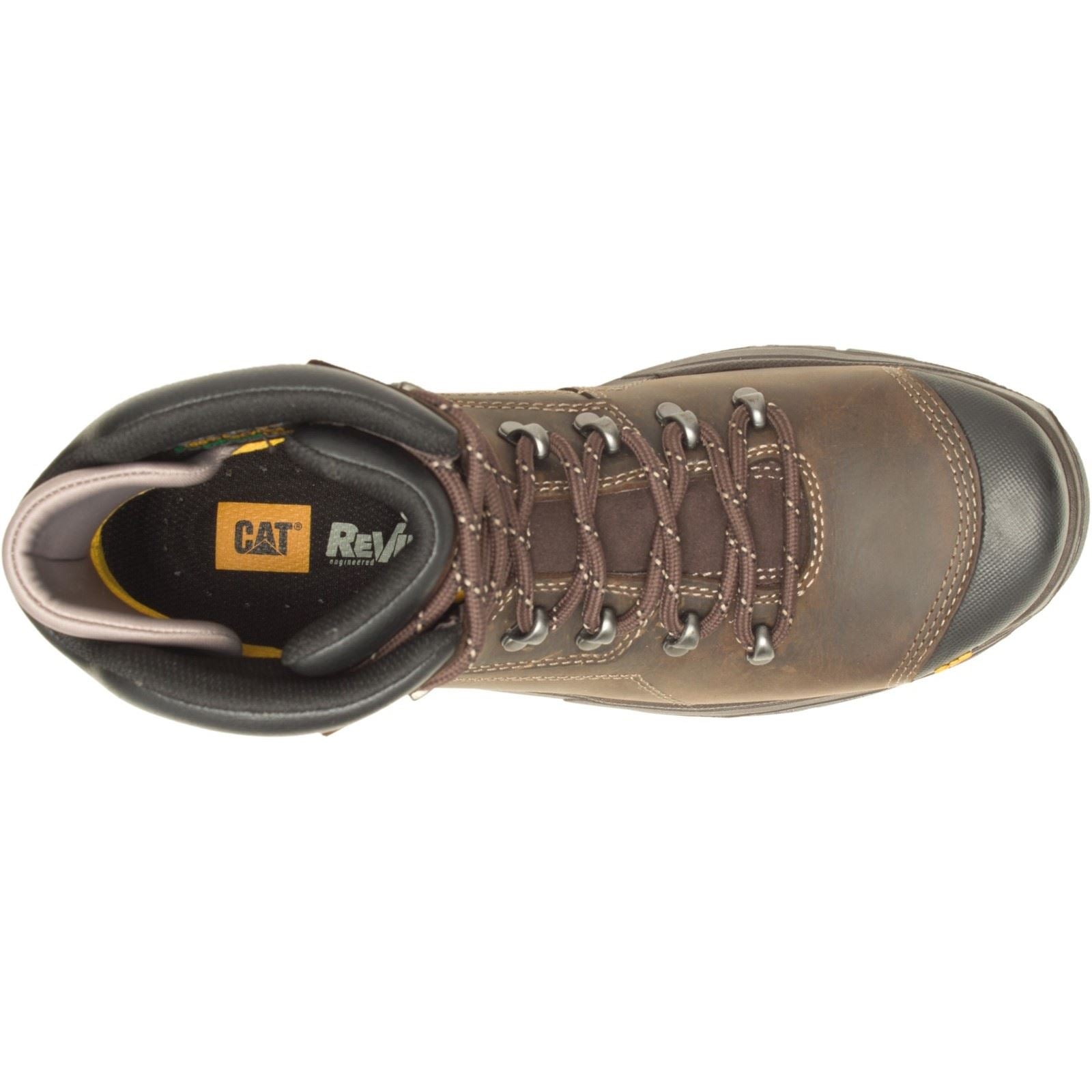 Caterpillar Diagnose 2.0 Leder Kaffee Sicherheitsstiefel