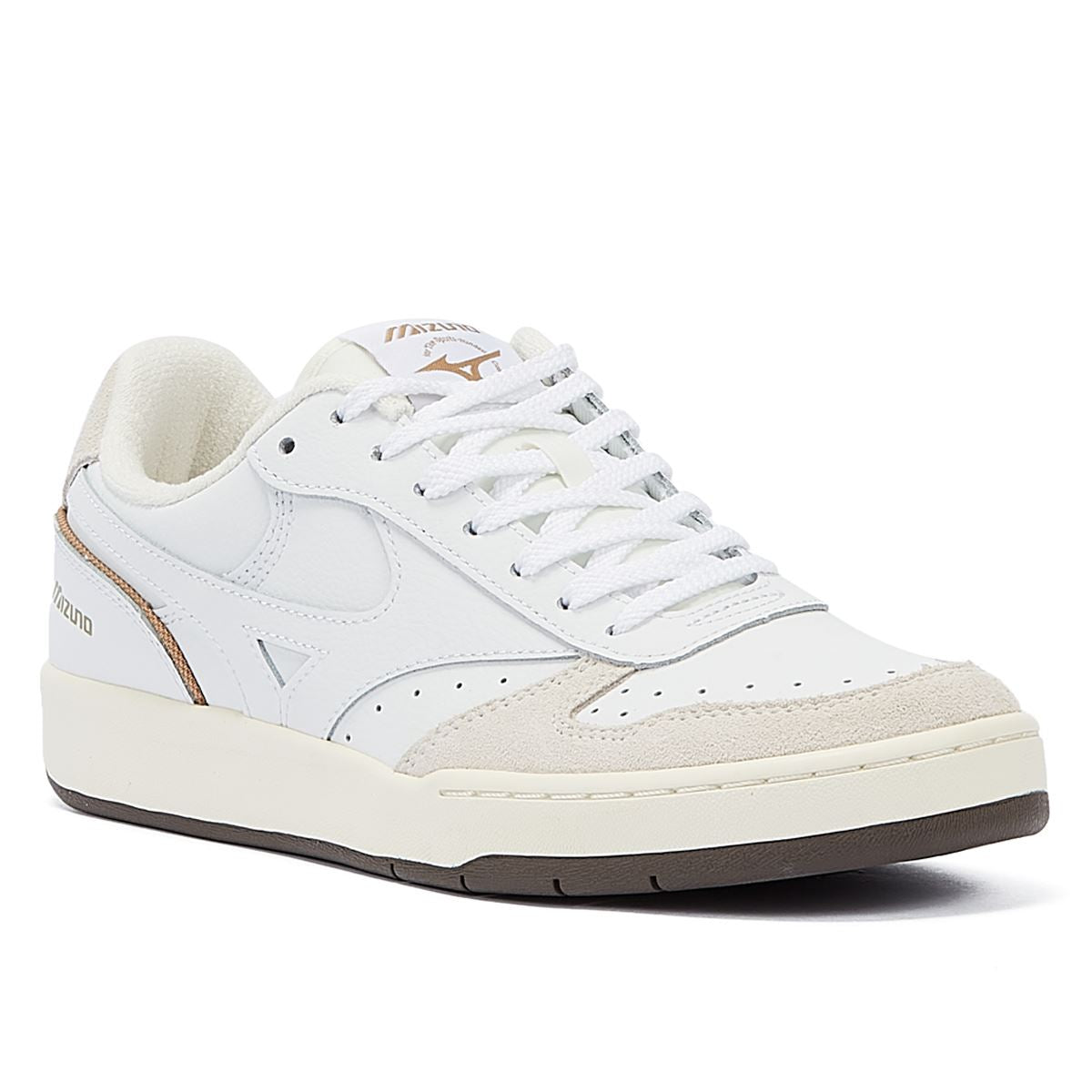 Mizuno City Wind Premium Weiße Ledersneakers