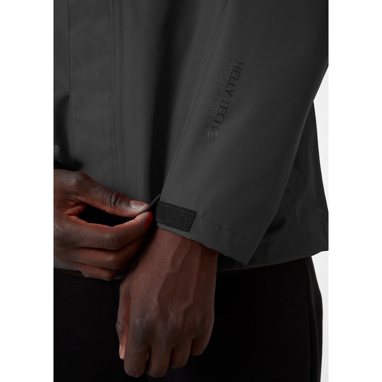 Helly Hansen Sport Seven J Herren Graue Regenjacke