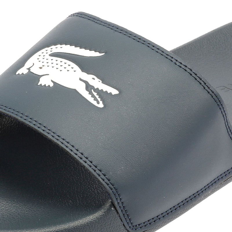 Lacoste Serve Slide 0.0 Herren Blaue Pantoletten
