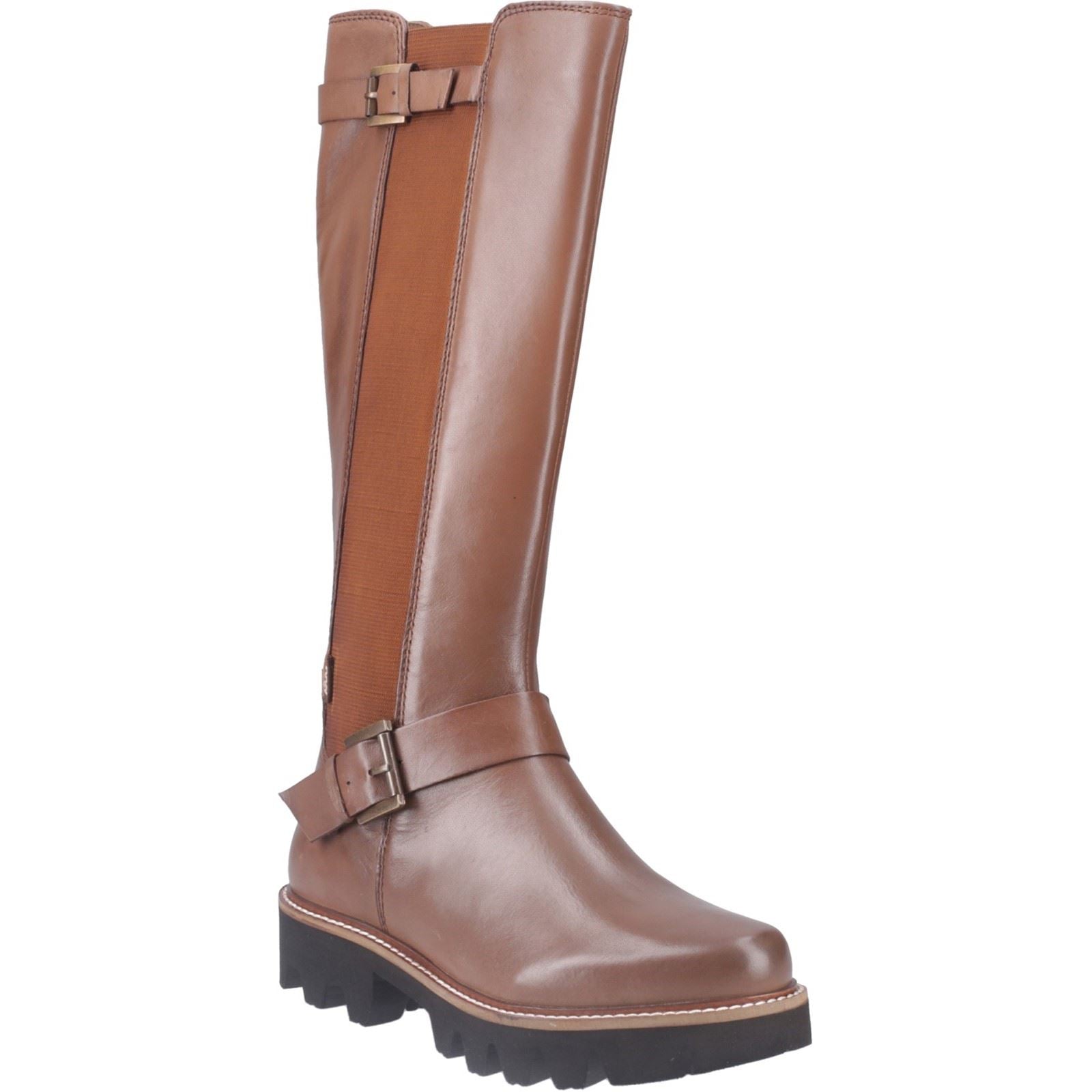 Pod Aleena Fauxleder Damen Tan Stiefel