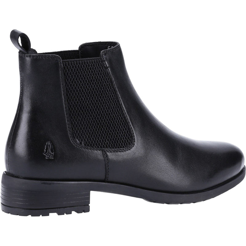 Hush Puppies Sammie Damen Chelsea Stiefel aus Schwarzem Leder