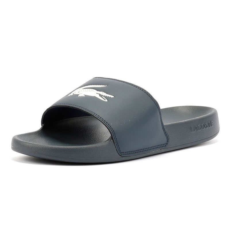Lacoste Serve Slide 0.0 Herren Blaue Pantoletten