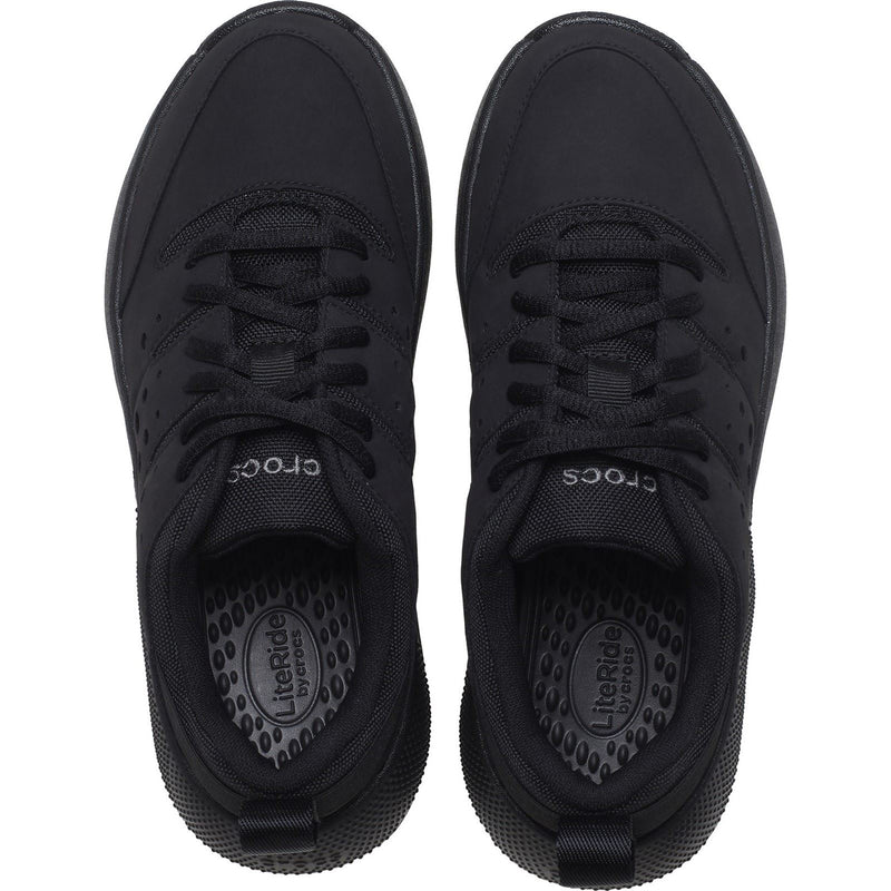 Crocs On the Clock Polyurethan Damen Sneaker In Triple Black