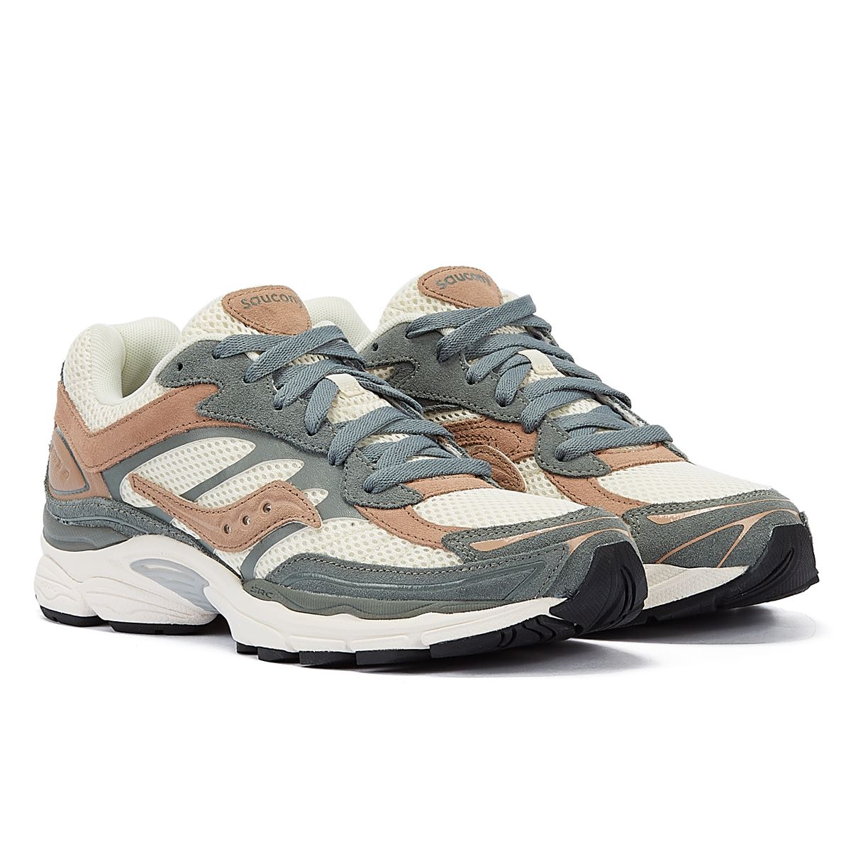 Saucony Progrid Omni 9 Premium Creme/Grüne Turnschuhe