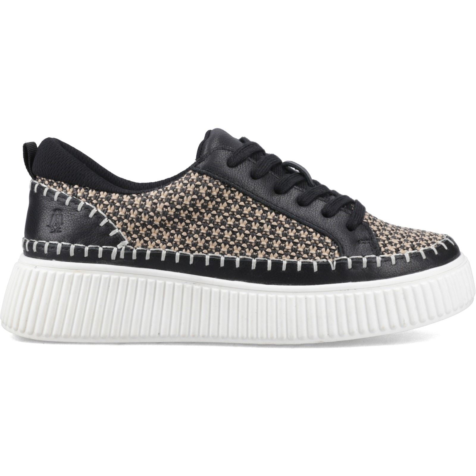 Hush Puppies Haisley Woven Textile Damen Schwarz Sneaker