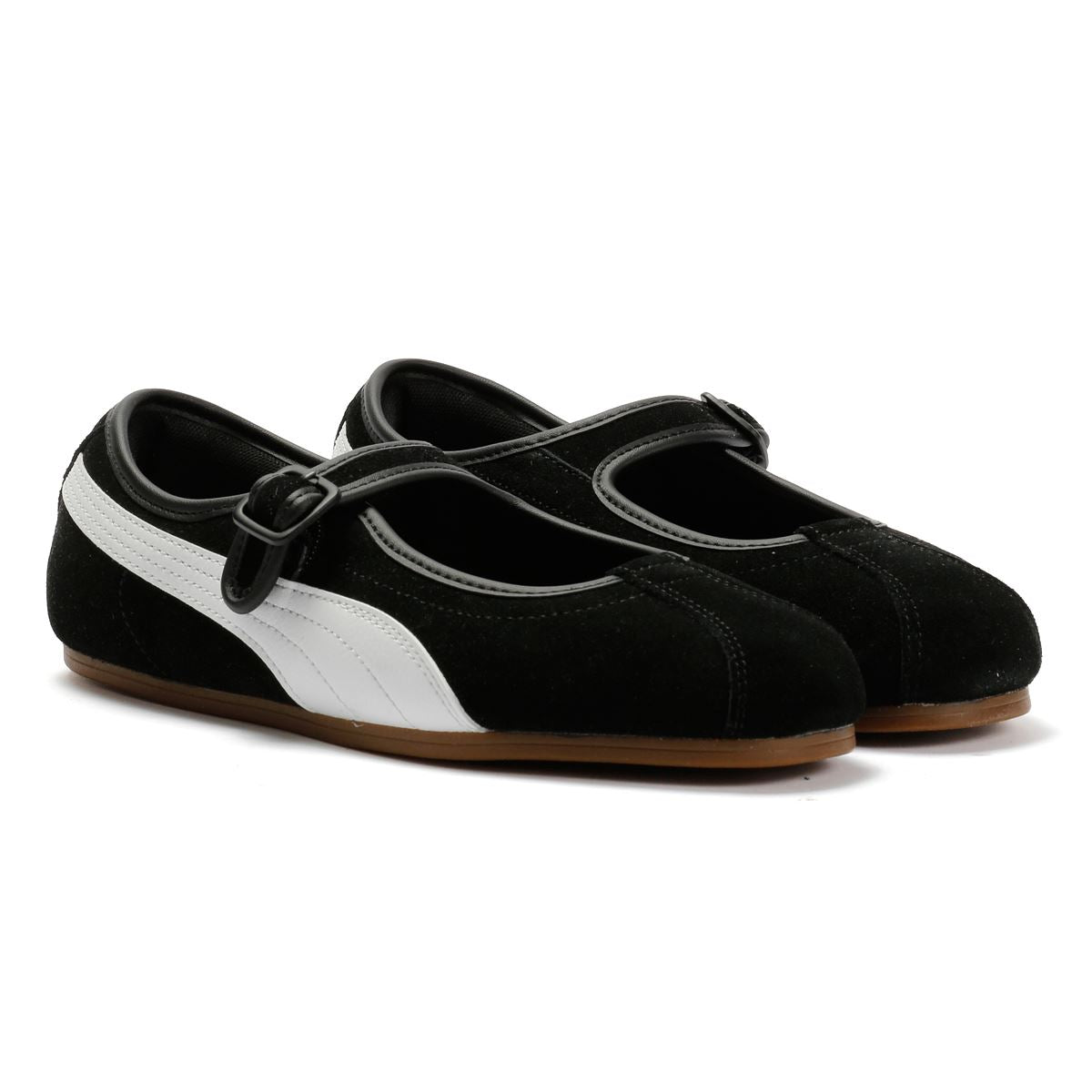 Puma Tacklette Wildleder Damen Schwarz Sneakers
