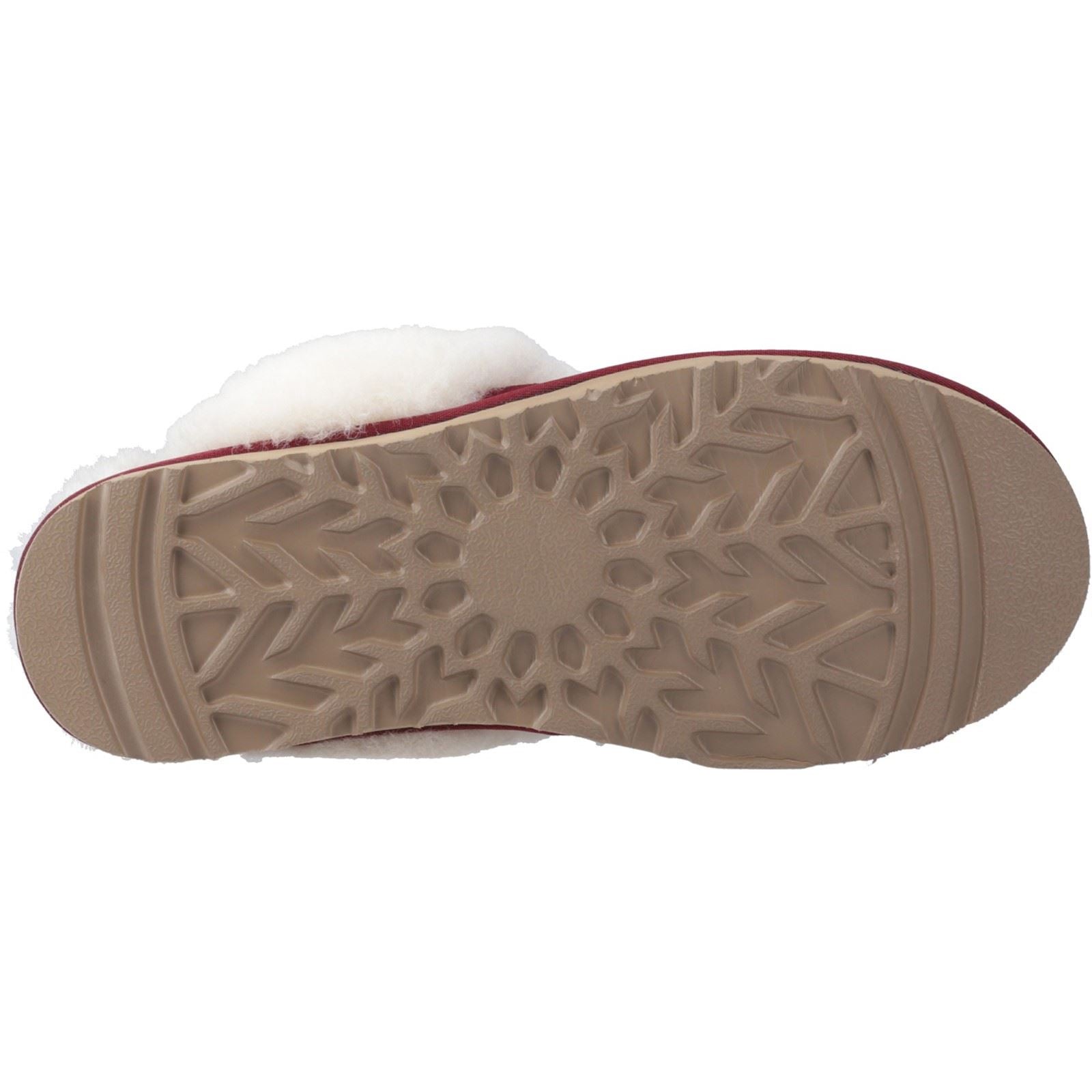 Hush Puppies Samantha Damen Hausschuhe aus Wildleder in Bordeaux