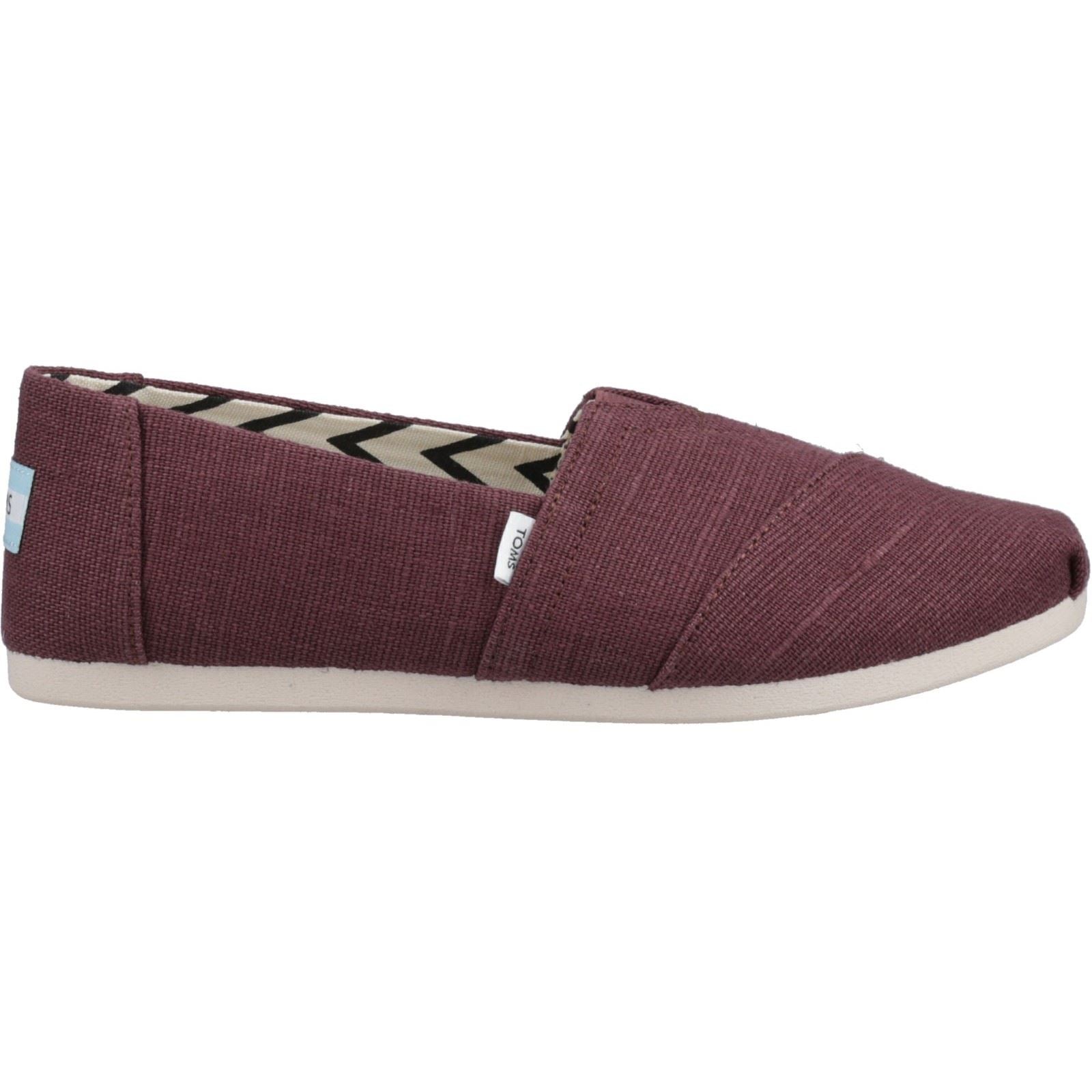 TOMS Alpargata Jute Damen Espadrilles In Burgunderrot