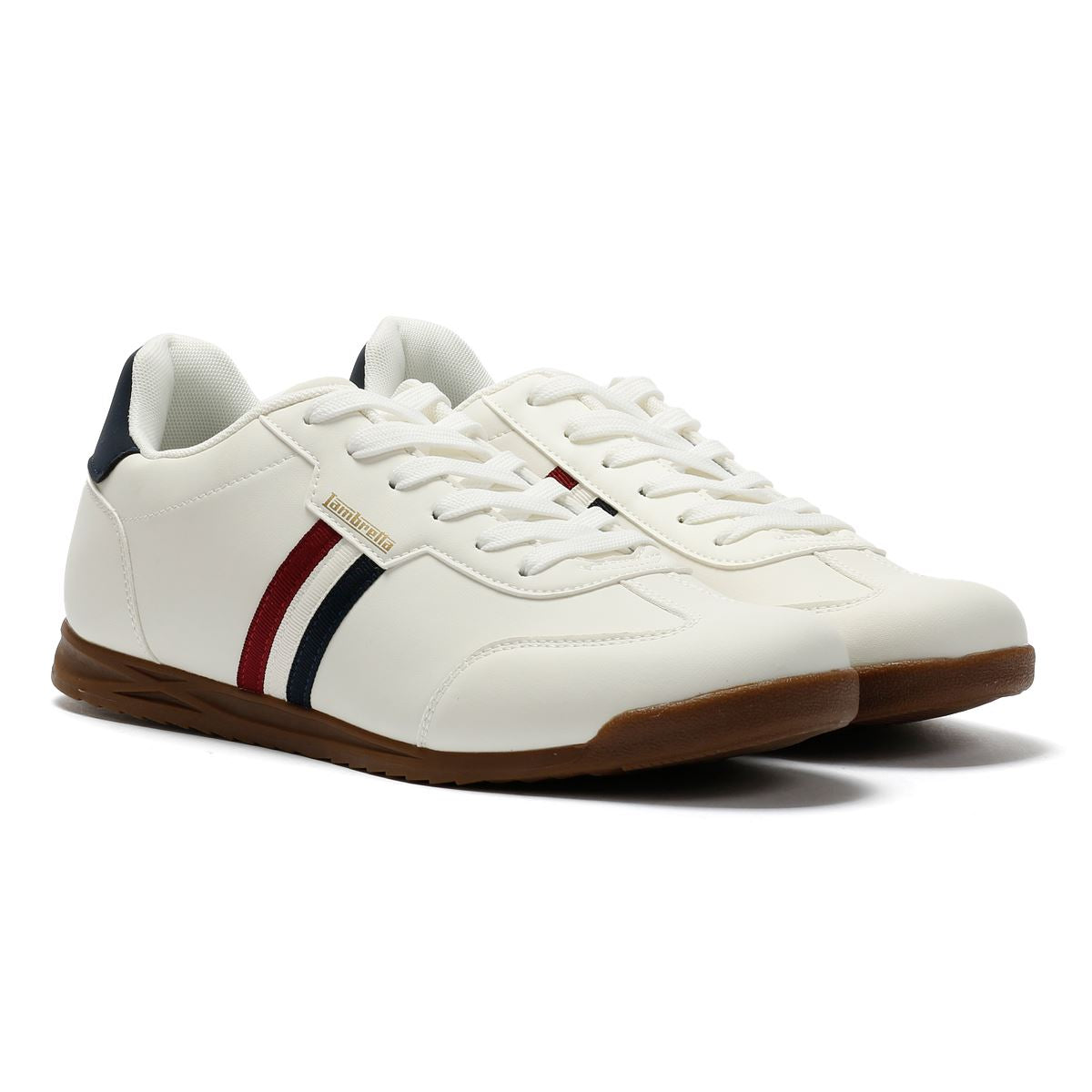 Lambretta Tackle Herren Weiße Sneaker