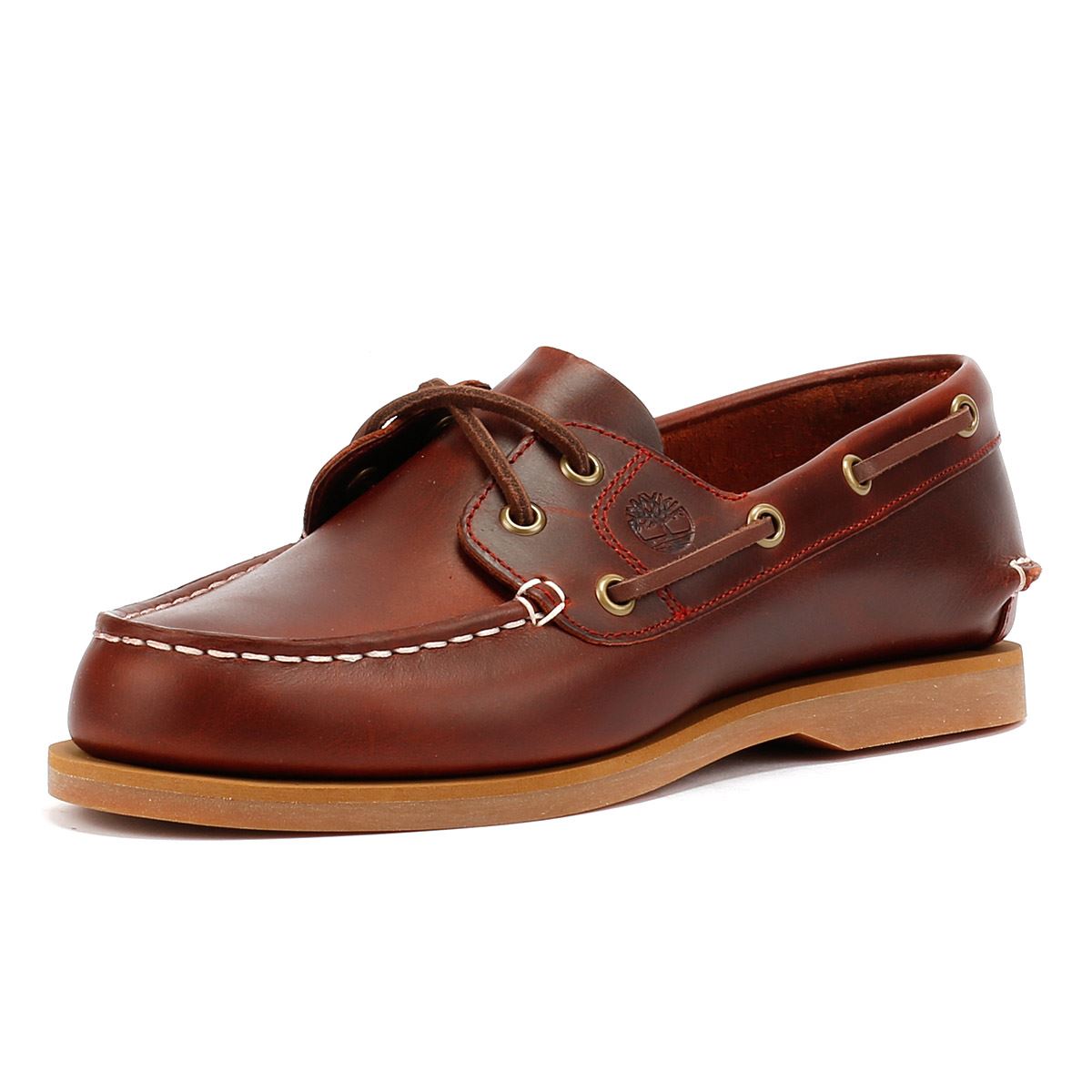 Timberland Classic 2 Eye Damen Lederschuhe In Rot