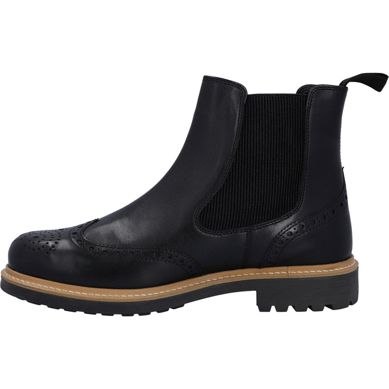 Hunter Cawdor Schwarze Farbe Herrenlederstiefel