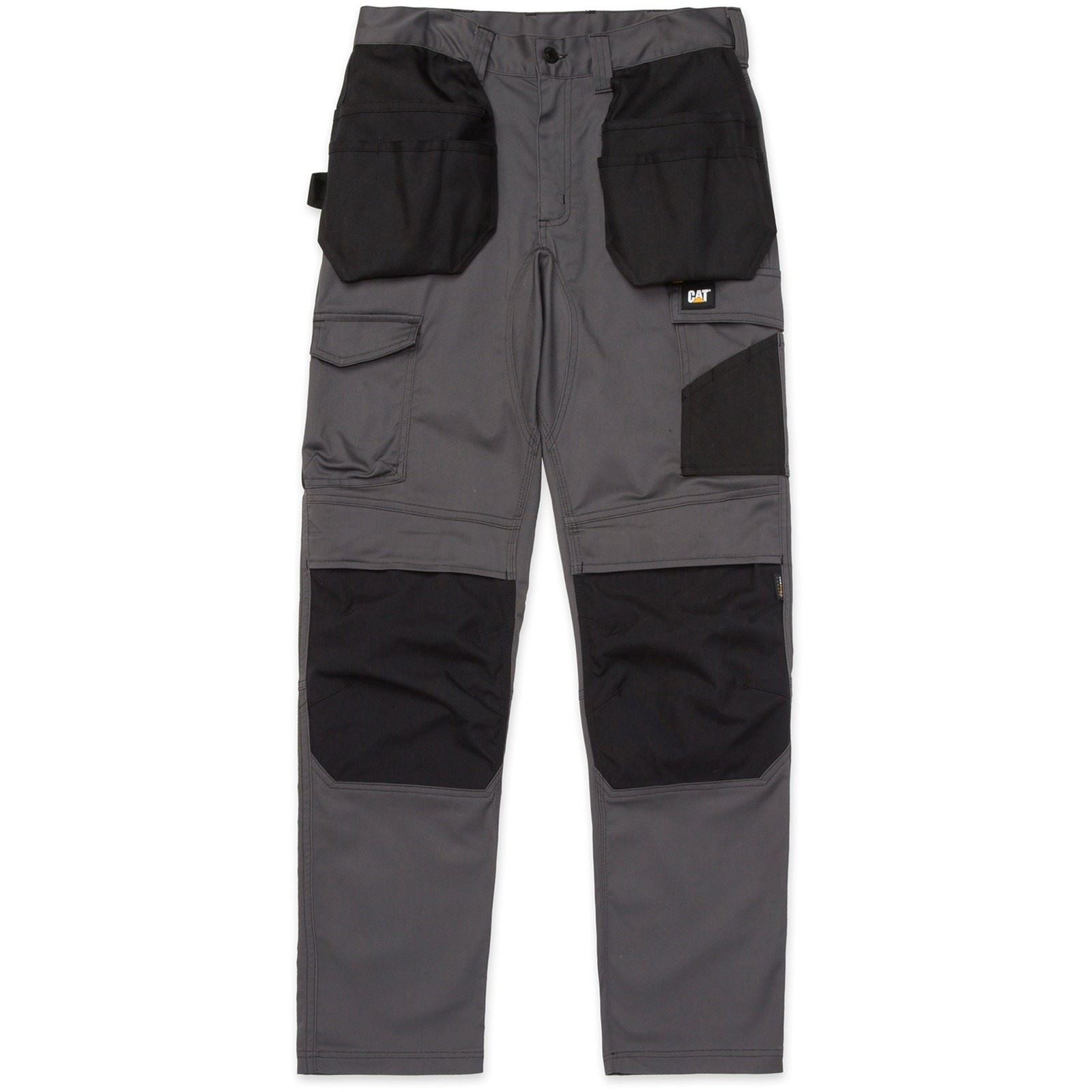 Caterpillar Essential Knee Pocket Stretch Holster Polyester Herren Grau Outdoor Hosen