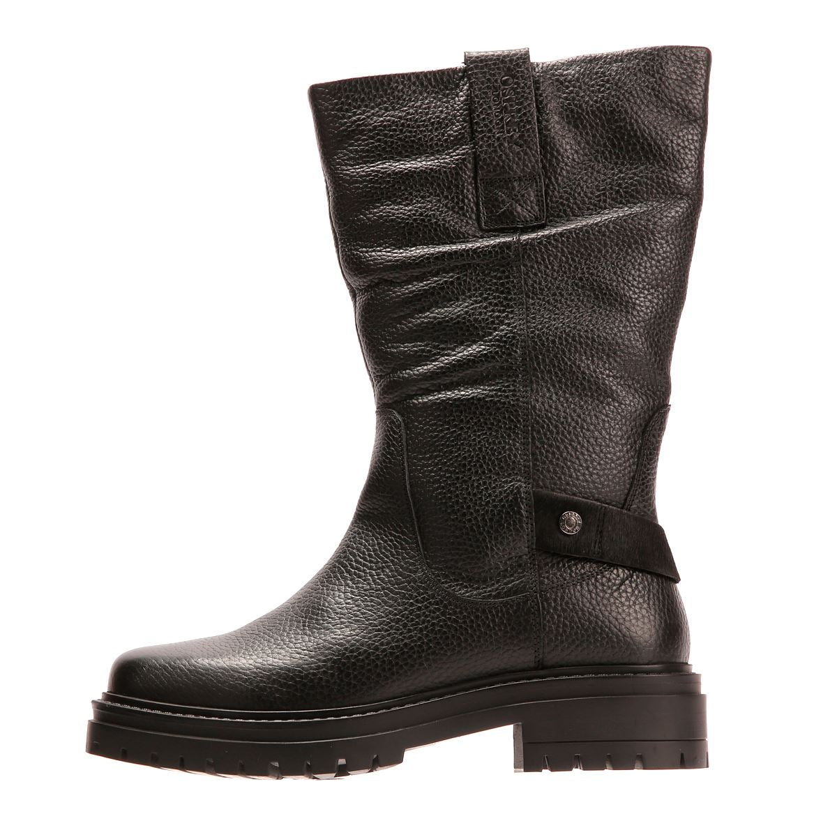 Osprey London The Gabarron Leder Damen Schwarze Stiefel