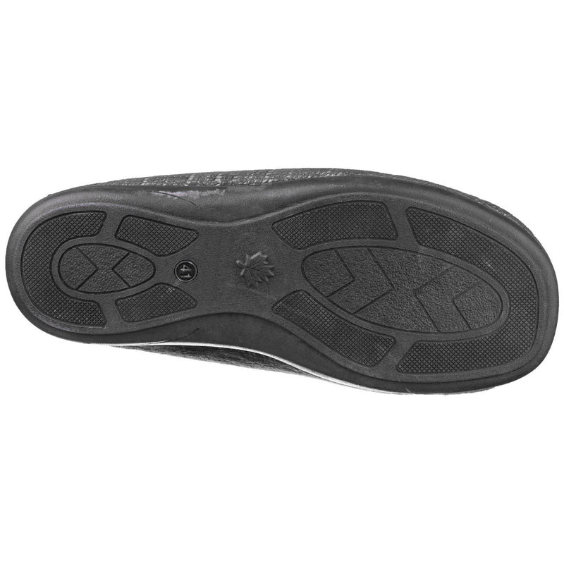 Cotswold Stanley Mikrofaser-Herren-Hausschuhe In Schwarz