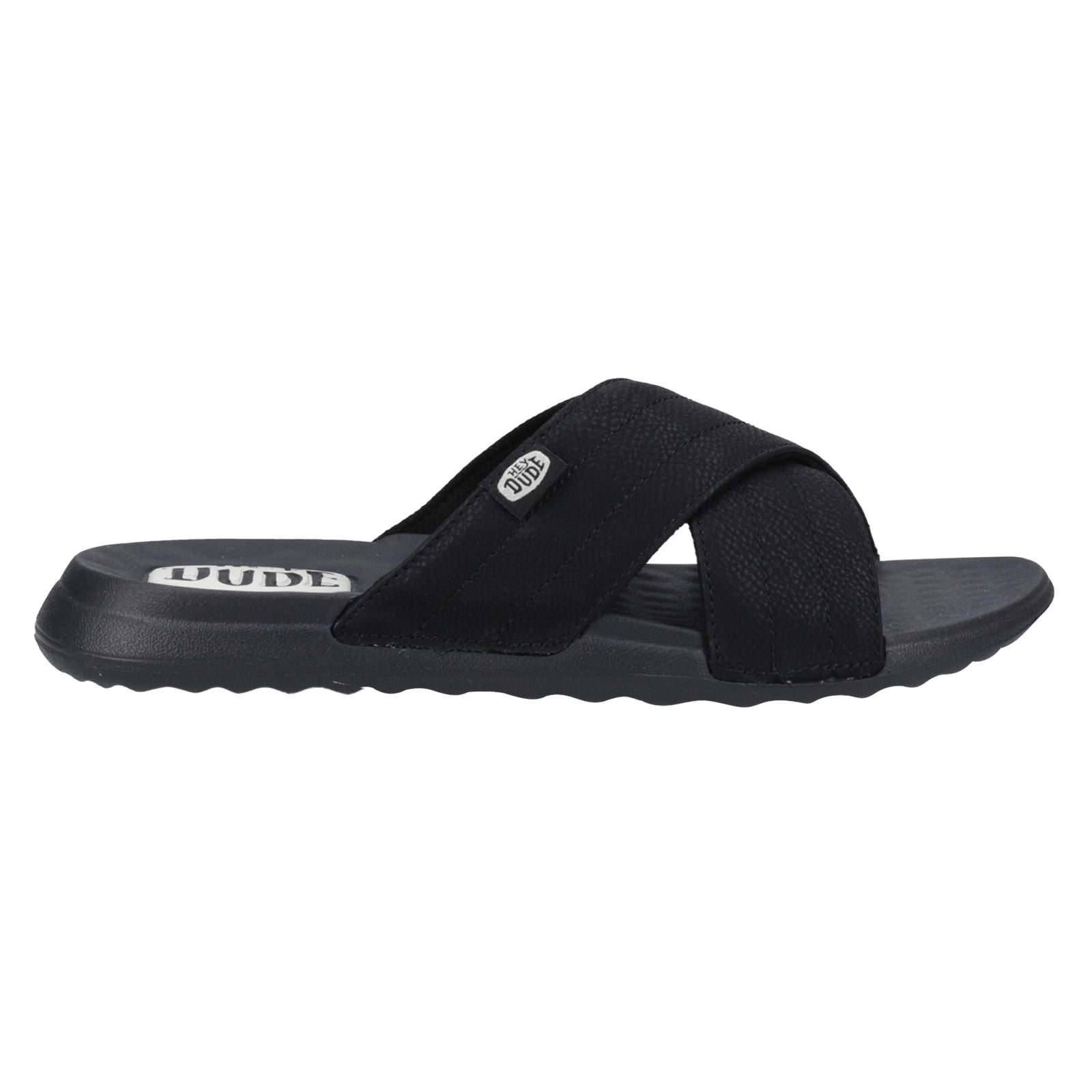 HEYDUDE Christi Slide Distressed Damen Schwarze Farbe Sandalen