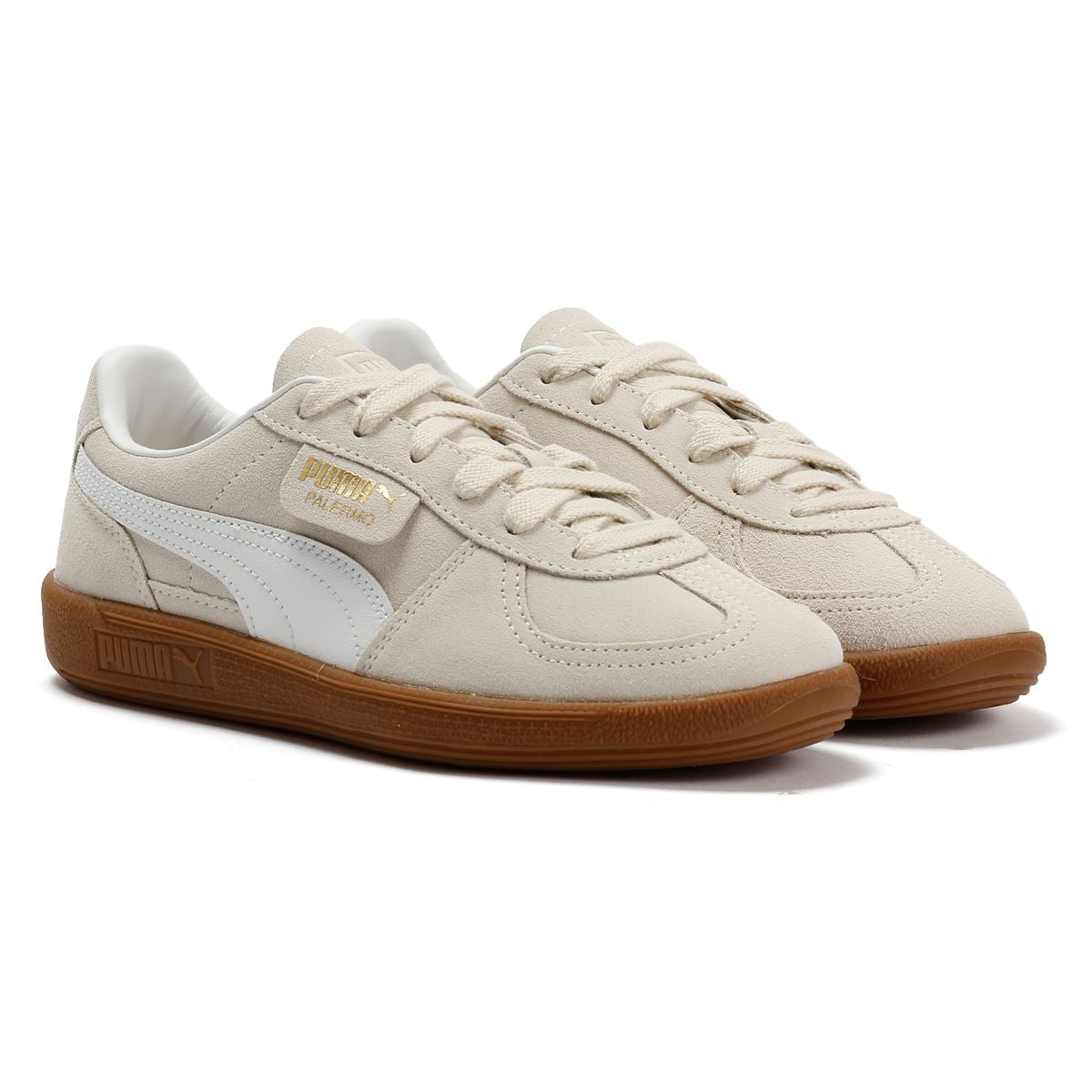 Puma Palermo Wildleder Damen Weiße Sneakers
