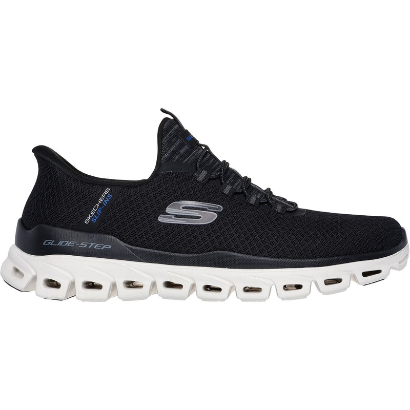 Skechers Glide-Step Noxus Textile Herrenschwarze Sneakers