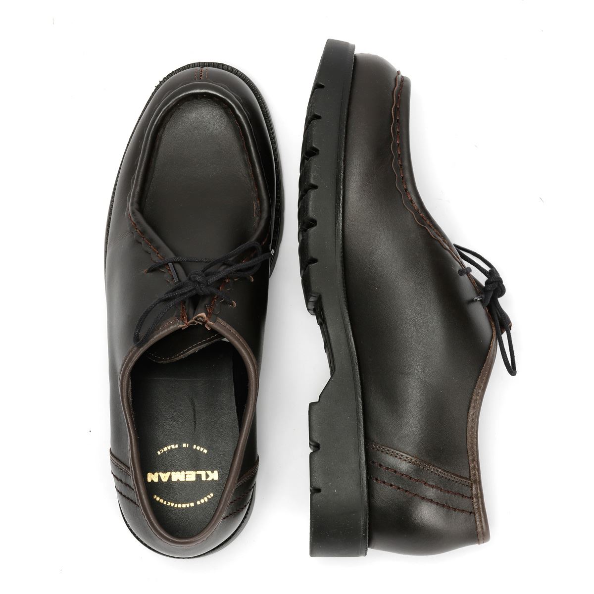 Kleman Padror Herren Leder Braune Schnürschuhe