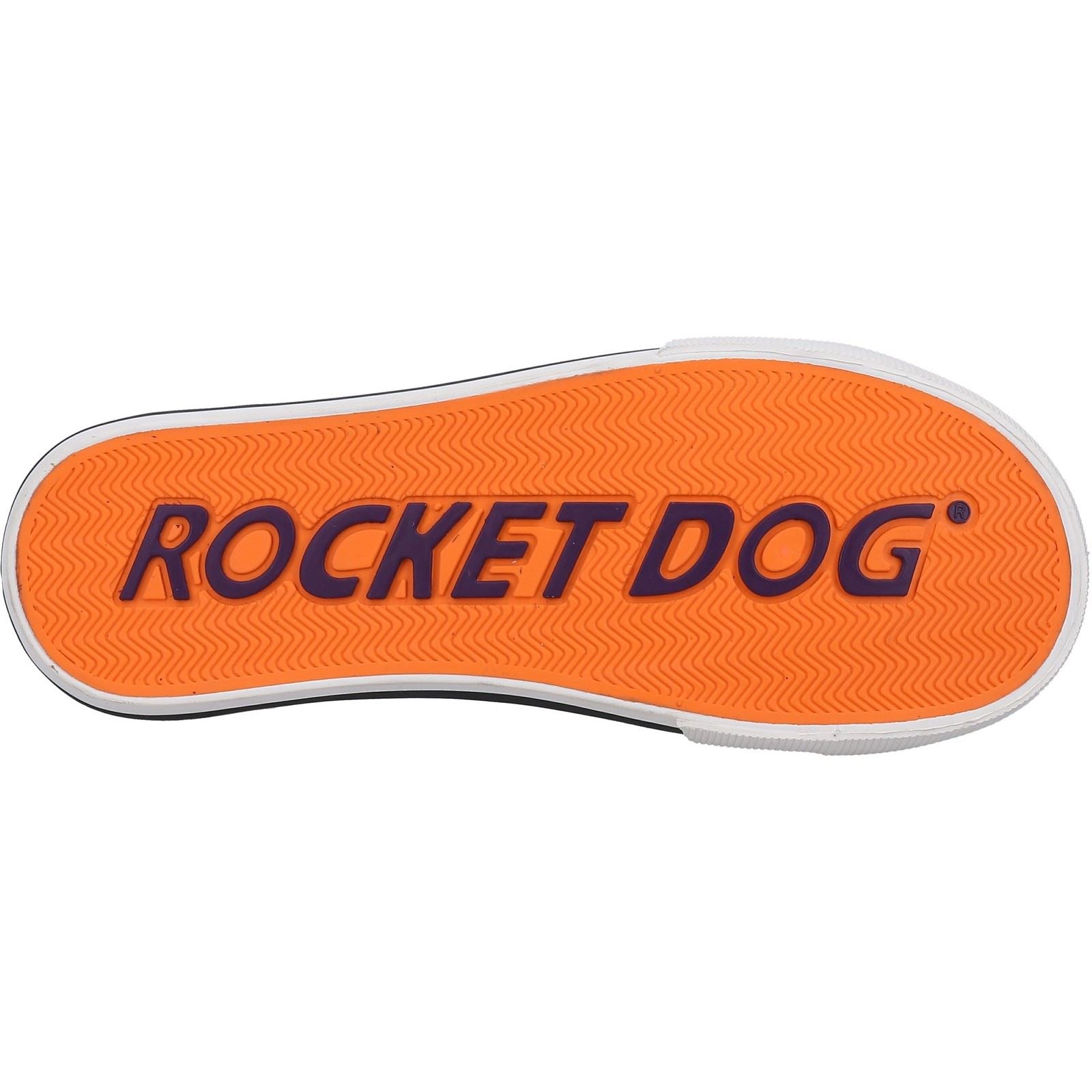Rocket Dog Jazzin Plus Dixie Baumwoll-Damenschwarze Turnschuhe