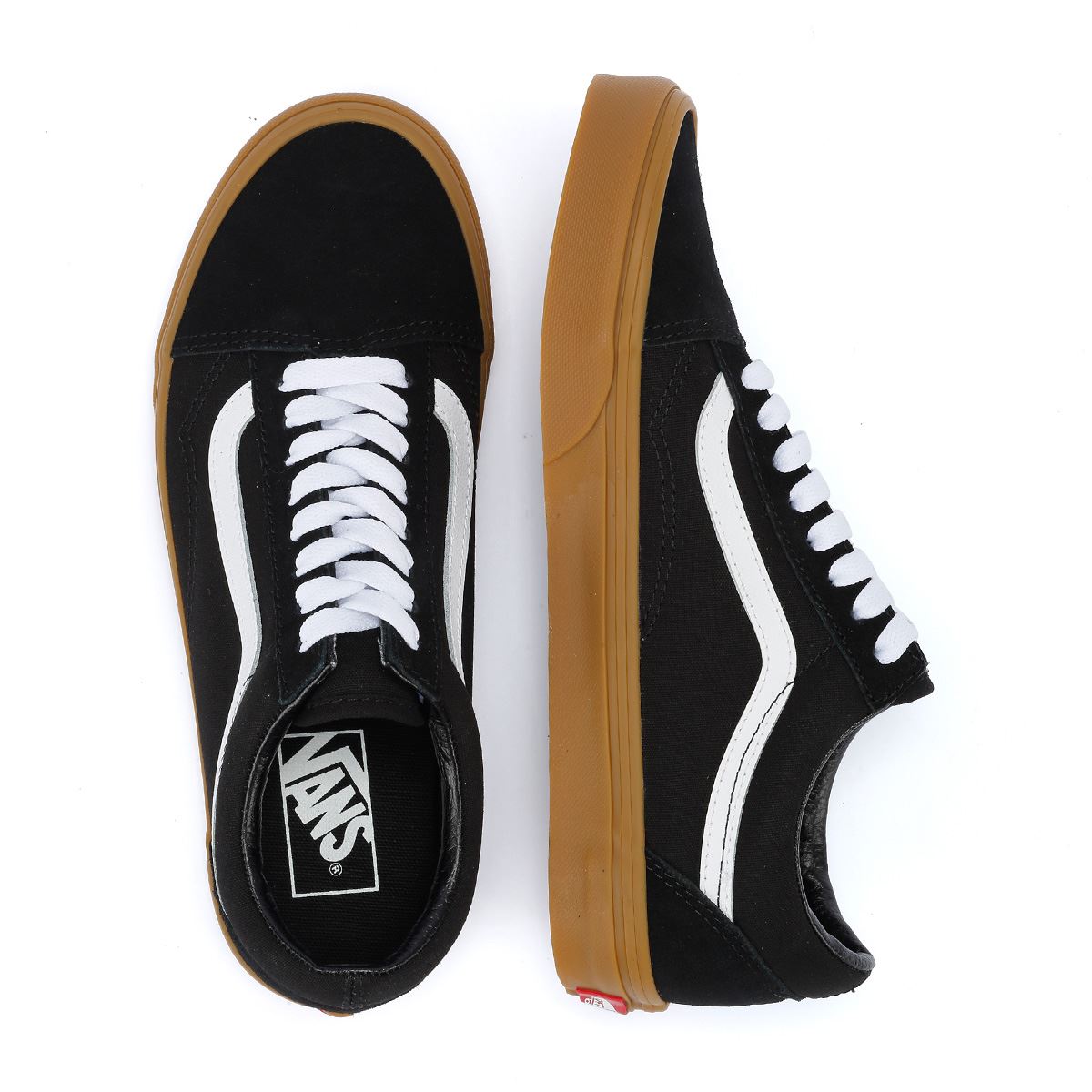 Vans Old Skool Schwarze Leinwand-Sneakers