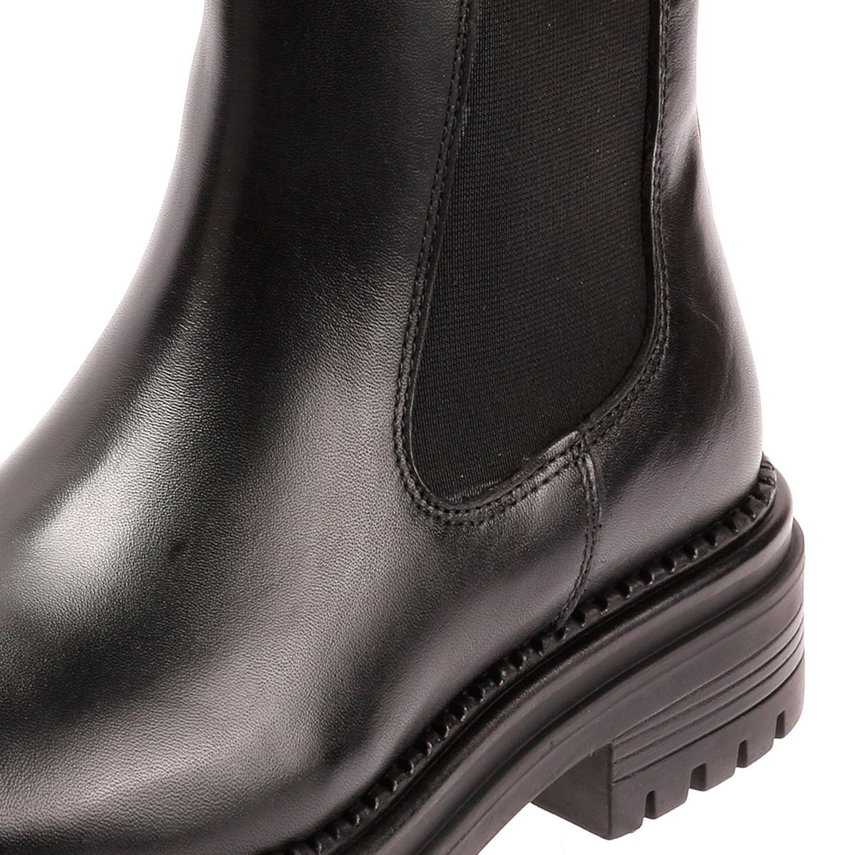Osprey London The Hampton Chelsea Leder Damen Schwarze Stiefel