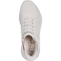 Skechers Tres-Air Uno Easy Steppers Textile Damen Sneaker In Off-Weiß