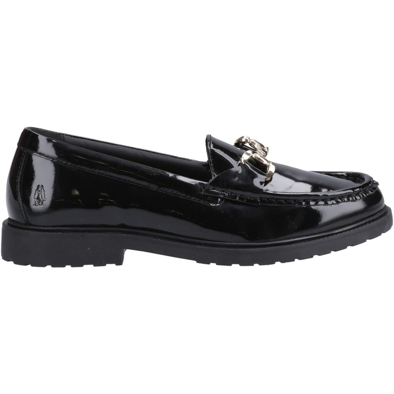 Hush Puppies Verity Patent Snaffle Damen Schwarze Farbe Lederloafer