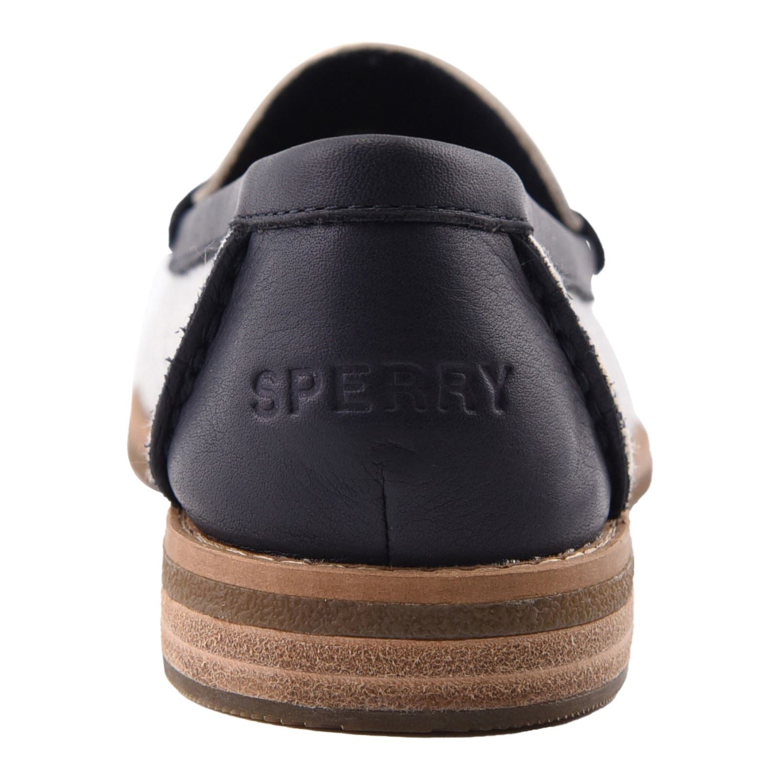 Sperry Port Driving Textil Damen Weiß/Navy Loafer