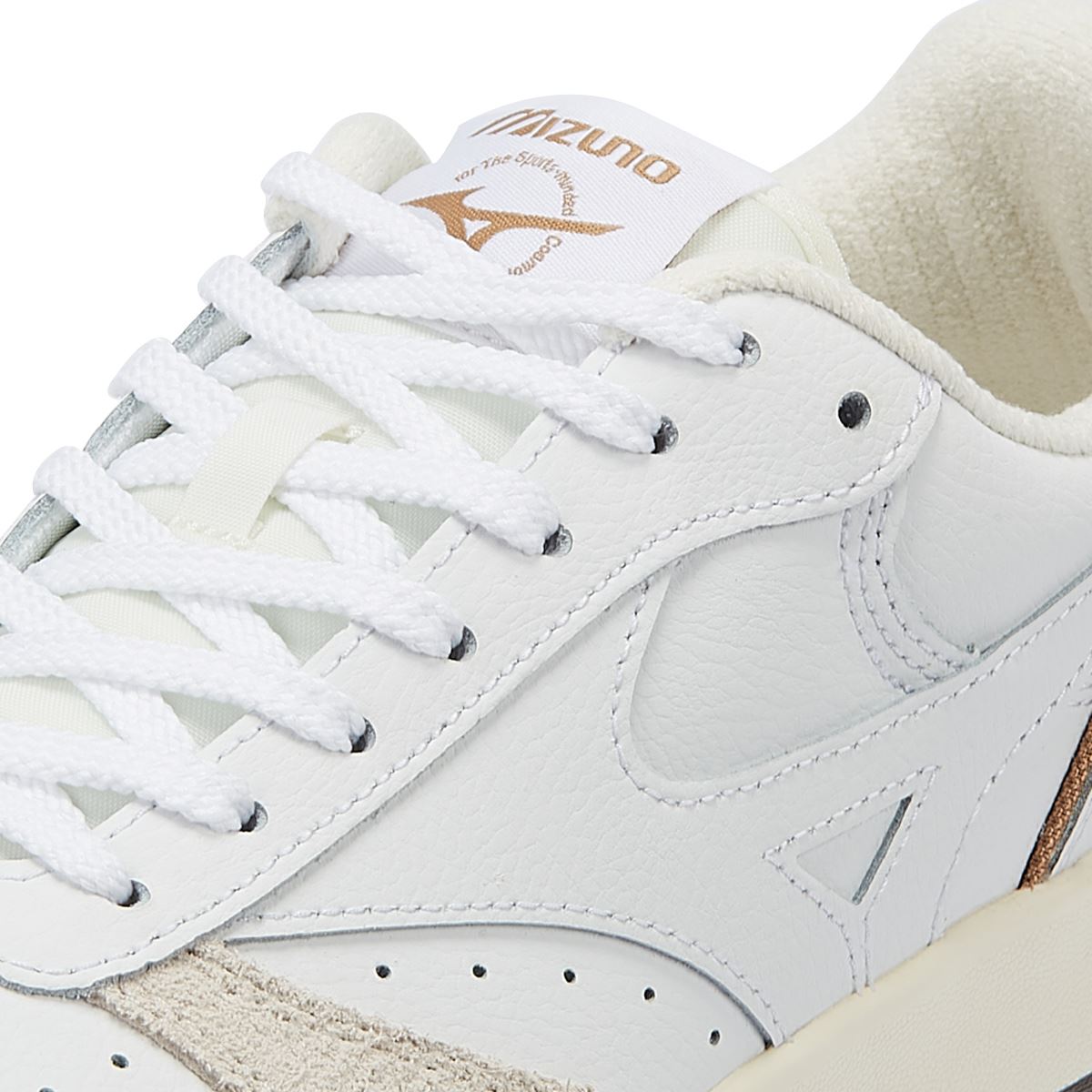 Mizuno City Wind Premium Weiße Ledersneakers