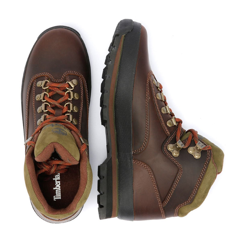 Timberland Euro Hiker Mid Lace Braune Herrenstiefel Aus Leder