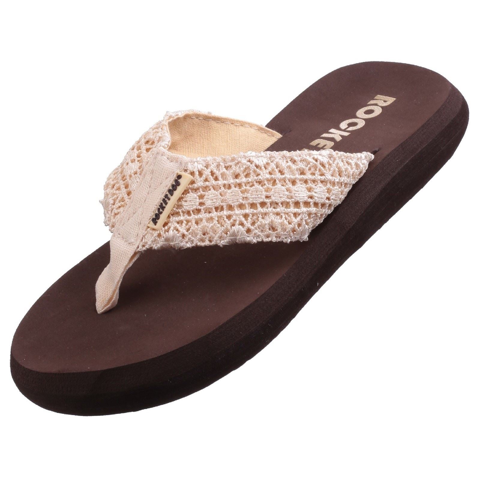 Rocket Dog Spotlight Lima Damen Zehenstegsandalen Aus Naturmaterialien