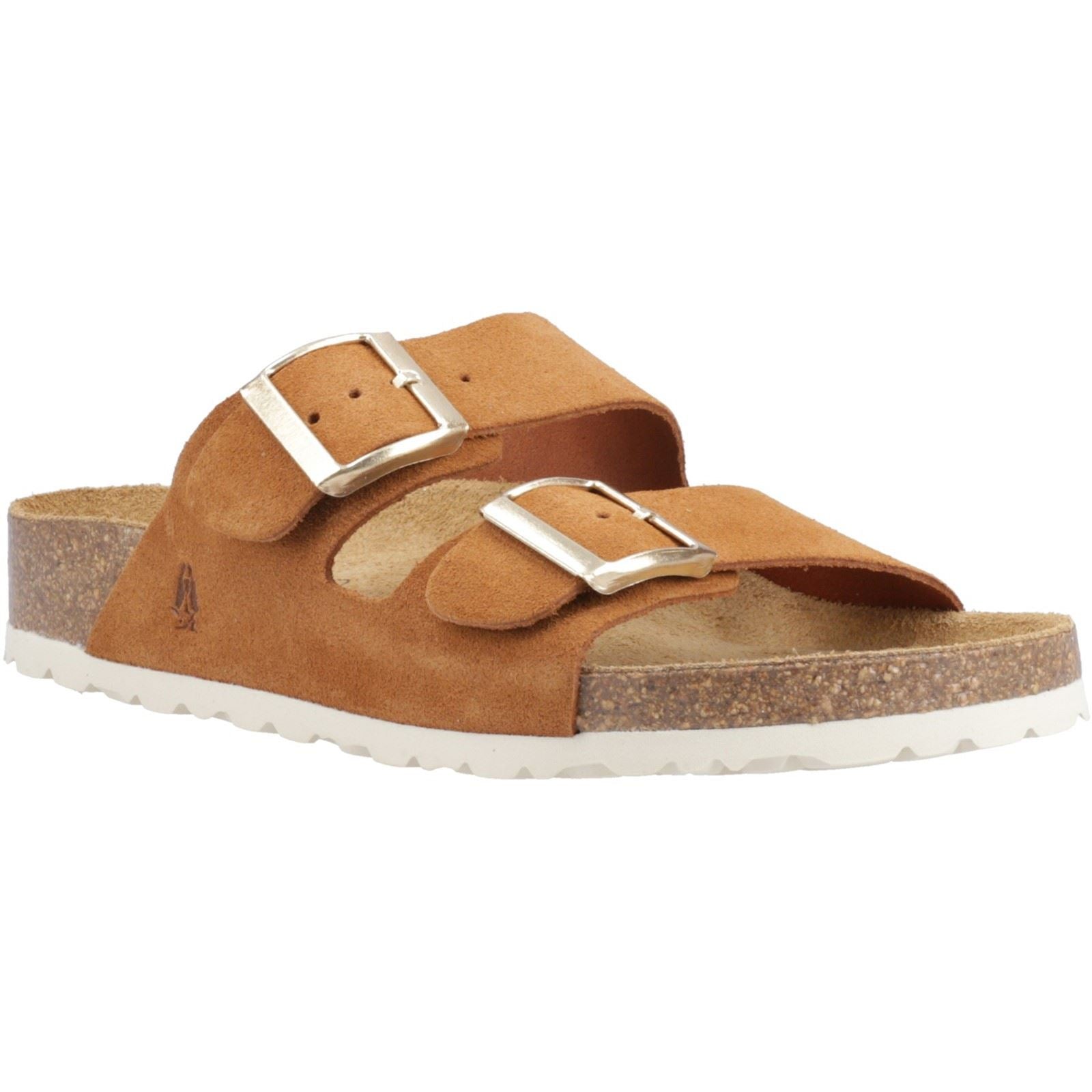 Hush Puppies Brixley Mule Wildleder Damen Sandalen In Tan