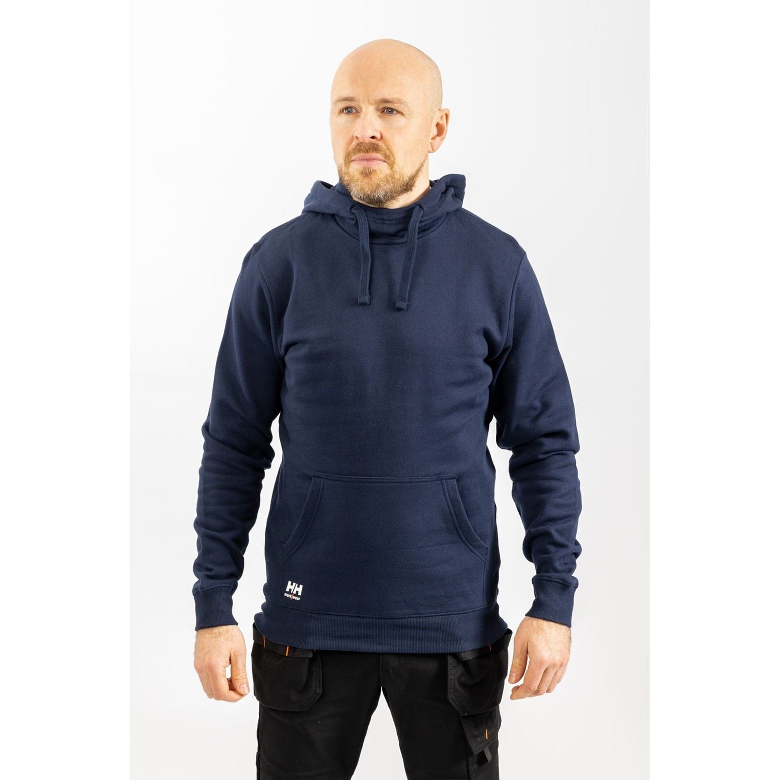 Helly Hansen Workwear Manchester Baumwoll Herrenblauer Kapuzensweatshirt