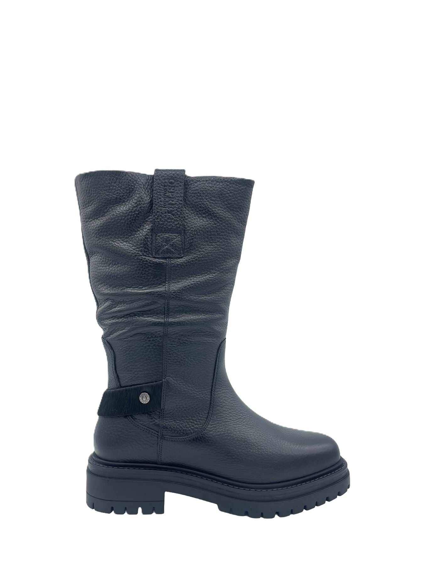 Osprey London The Gabarron Leder Damen Schwarze Stiefel